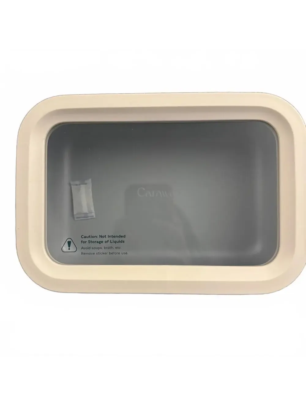 Caraway 14-Piece Glass Food Storage Container Set with Organizers in Cream